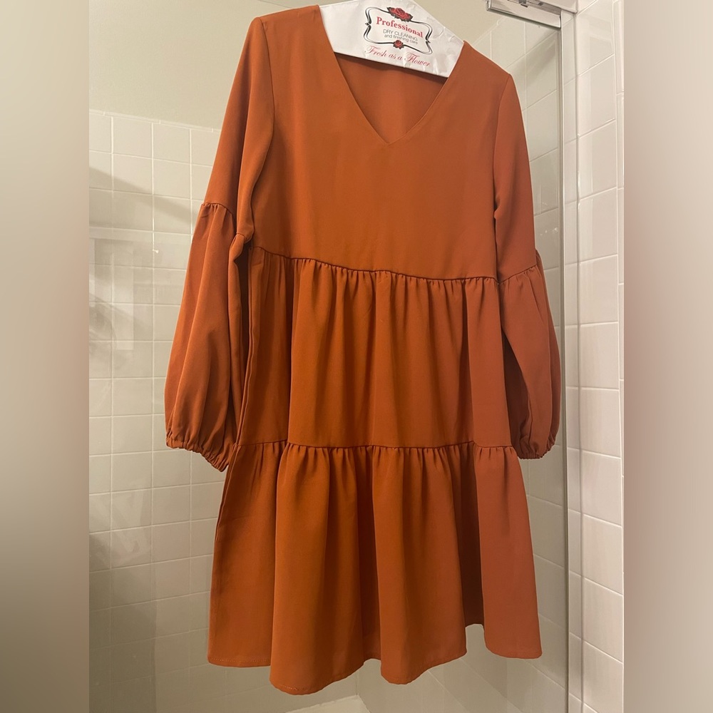 Rust color unbranded dress